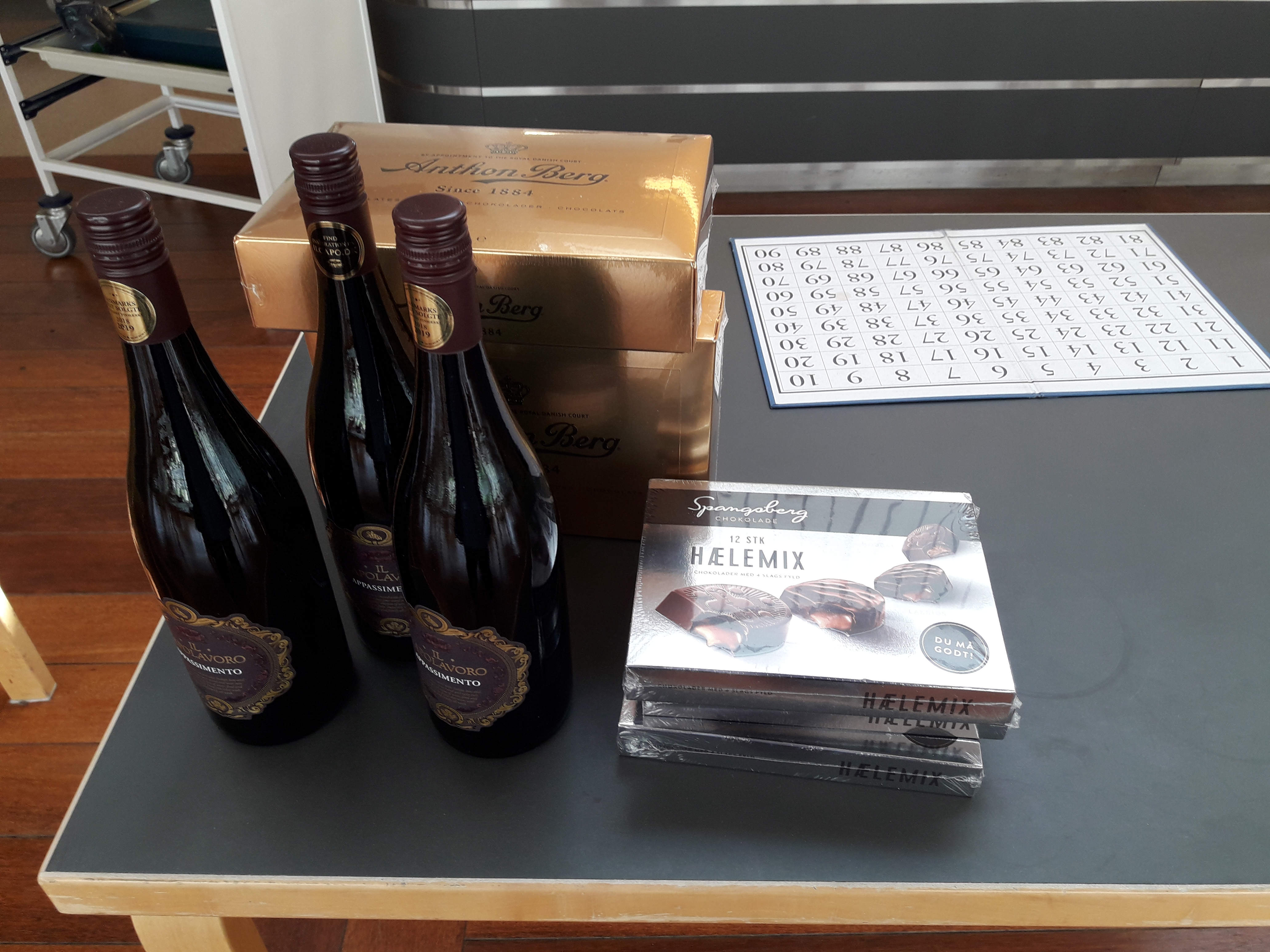 bankogevinster fra Brugerrådet: chokolade og vin bankogevinster fra Brugerrådet: chokolade og vin