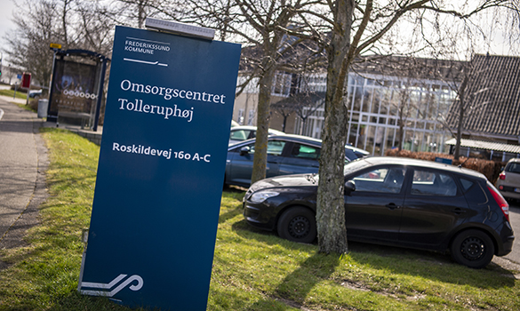 Skilt ved indkørslen til Tolleruphøj. Foto: Kenneth Jensen, Frederikssund Kommune.